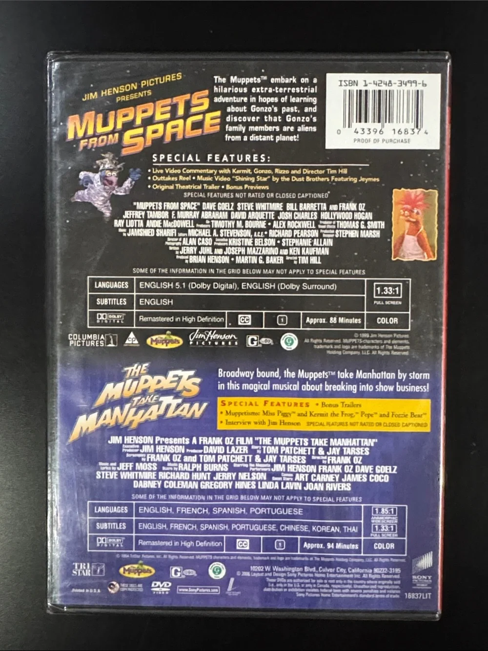 NEW: Double Feature: Muppets from Space / The Muppets Take Manhattan - DVD - Picture 2 of 4